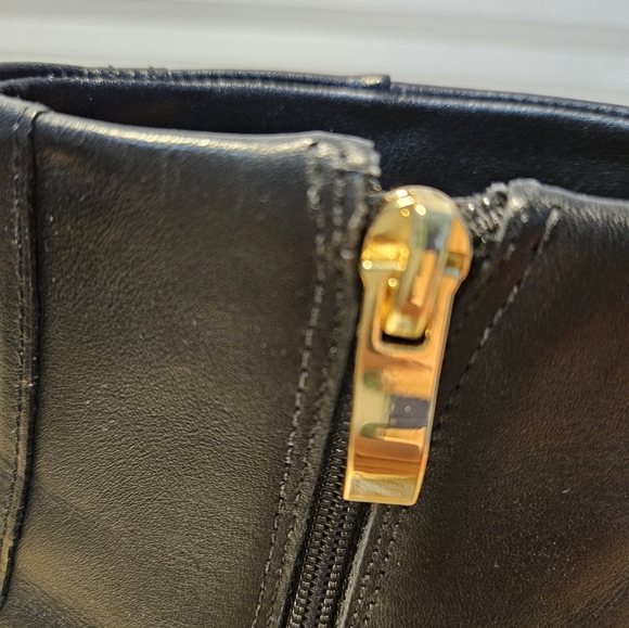 Clarks Seren 55 Bootie (Women) Blk Leather Ankle Boots Size 8 - Picture 6 of 9